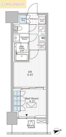 パークアクシス市川の物件間取画像